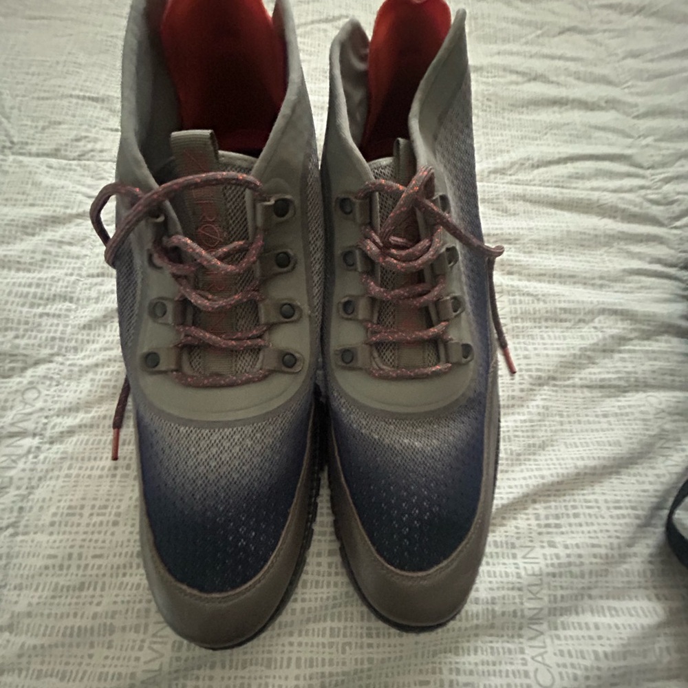 Cole Haan Gray and Blue Athletic Shoes